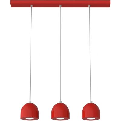 Lumicom X3 Lámpara de Techo Rojo Brillante - Luz de Techo Lumicom X3 Lámpara de Techo Rojo Brillante - Luz de Techo