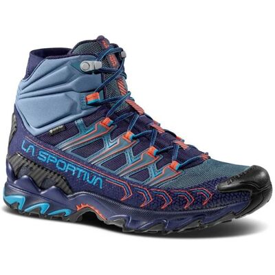 La Sportiva Ultra Raptor II Mid GTX - DeepSea/Hurricane Blå; Oransje - Trail Løpesko La Sportiva Ultra Raptor II Mid GTX - DeepSea/Hurricane Blå; Oransje - Trail Løpesko