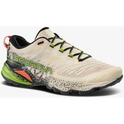 La Sportiva AKASHA II - Tênis de trail - Homens - branco antigo La Sportiva AKASHA II - Tênis de trail - Homens - branco antigo