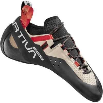 La Sportiva Genius - Chaussures d'Escalade - Noir, Blanc - Publicité La Sportiva Genius - Chaussures d'Escalade - Noir, Blanc - Publicité