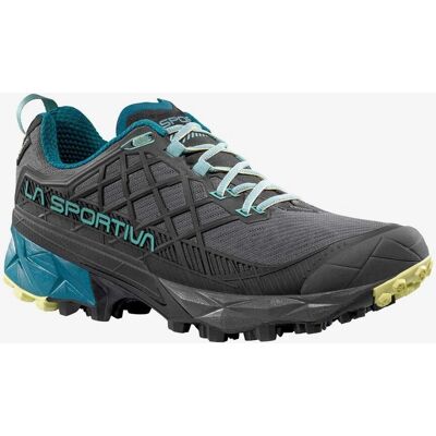 La Sportiva Akyra II GTX Dark Grey/Blue - Trail Running Shoes La Sportiva Akyra II GTX Dark Grey/Blue - Trail Running Shoes