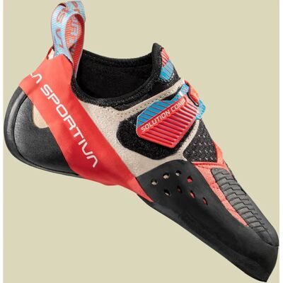La Sportiva Solution Comp - Klatresko - Rød/Lys blå - Klatresko La Sportiva Solution Comp - Klatresko - Rød/Lys blå - Klatresko