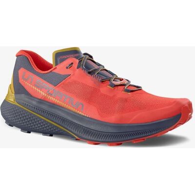 Chaussures La Sportiva Prodigio - Ultra-légères, Rouge/Gris - Publicité Chaussures La Sportiva Prodigio - Ultra-légères, Rouge/Gris - Publicité