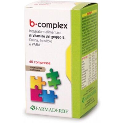 Farmaderbe Complejo B - Apoyo al sistema nervioso, Energía - 60 Tabletas Farmaderbe Complejo B - Apoyo al sistema nervioso, Energía - 60 Tabletas