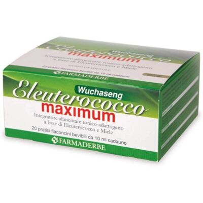 Farmaderbe Eleuterococco Máximo 20 frascos de 10ml - Suplemento alimenticio Farmaderbe Eleuterococco Máximo 20 frascos de 10ml - Suplemento alimenticio