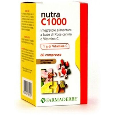 Farmaderbe C 1000 Rosa Mosqueta Vitamina C - Suplemento alimenticio Farmaderbe C 1000 Rosa Mosqueta Vitamina C - Suplemento alimenticio