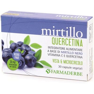 Farmaderbe Arándano Quercetina - Apoya vista y microcirculación - 30 cápsulas Farmaderbe Arándano Quercetina - Apoya vista y microcirculación - 30 cápsulas