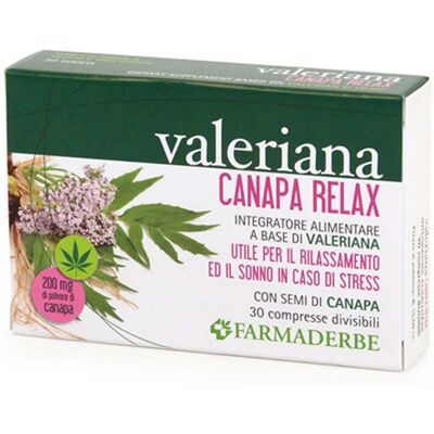 Farmaderbe Valeriana Canapa Relax - Integratore Alimentare Farmaderbe Valeriana Canapa Relax - Integratore Alimentare