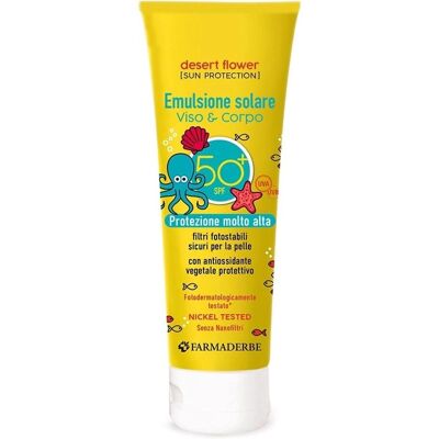 Farmaderbe Desert Flower SPF50+ Emulsione Solare - Protezione Ampio Spettro Farmaderbe Desert Flower SPF50+ Emulsione Solare - Protezione Ampio Spettro