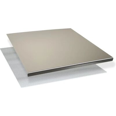 Inoxlm roestvrijstalen bakplank - 50x50 cm voor bakken en koken Inoxlm roestvrijstalen bakplank - 50x50 cm voor bakken en koken