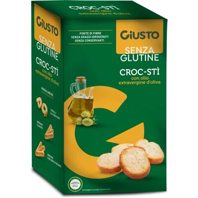 Farmafood Srl Giusto Senza Glutine Croc-Stì con Olio Extravergine - Snack Farmafood Srl Giusto Senza Glutine Croc-Stì con Olio Extravergine - Snack