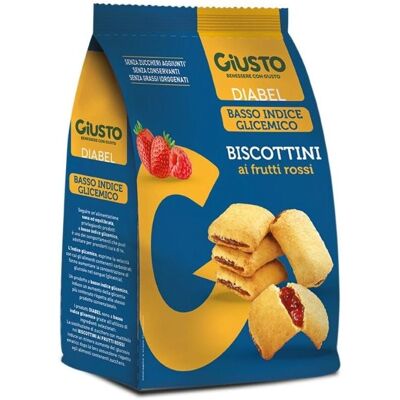 FARMAFOOD Srl Giusto Diabel Biscottini Ai Frutti Rossi 250g - Biscotti FARMAFOOD Srl Giusto Diabel Biscottini Ai Frutti Rossi 250g - Biscotti