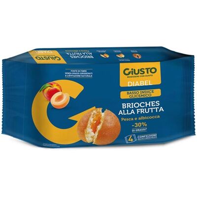 FARMAFOOD Srl Giusto Diabel Brioche Alla Frutta - Brioche con Ripieno di Frutta - Prodotto da Forno FARMAFOOD Srl Giusto Diabel Brioche Alla Frutta - Brioche con Ripieno di Frutta - Prodotto da Forno