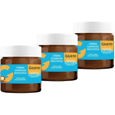 Crema Gianduia e Nocciole Giusto - Senza Glutine - 200g Crema Gianduia e Nocciole Giusto - Senza Glutine - 200g