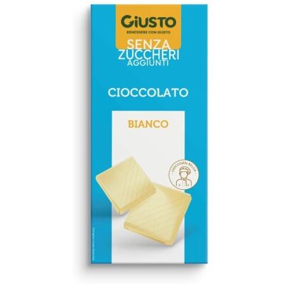 Giusto Cioccolato Bianco Senza Glutine - Ricco di Fibre - 85g Giusto Cioccolato Bianco Senza Glutine - Ricco di Fibre - 85g