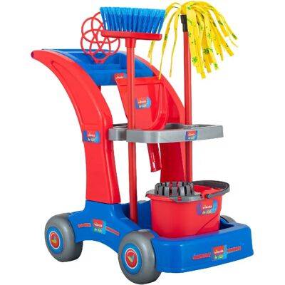 Carrello Pulizia Giocattolo Vileda - Gioco di Ruolo con Mocio, Scopa & Accessori Carrello Pulizia Giocattolo Vileda - Gioco di Ruolo con Mocio, Scopa & Accessori