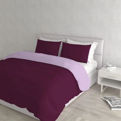 Ensemble de Housse de Couette Double - 250 x 200 cm - Violet - Literie Ensemble de Housse de Couette Double - 250 x 200 cm - Violet - Literie