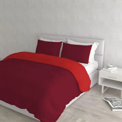Ensemble de housse de duvet double Bordeaux - Parure Ensemble de housse de duvet double Bordeaux - Parure