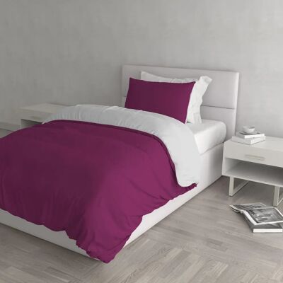 Datex Ensemble de Housse de Couette Double - Rose, Gris - Parure Datex Ensemble de Housse de Couette Double - Rose, Gris - Parure