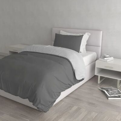 Ensemble de housse de duvet gris Datex - 200x200 cm Ensemble de housse de duvet gris Datex - 200x200 cm