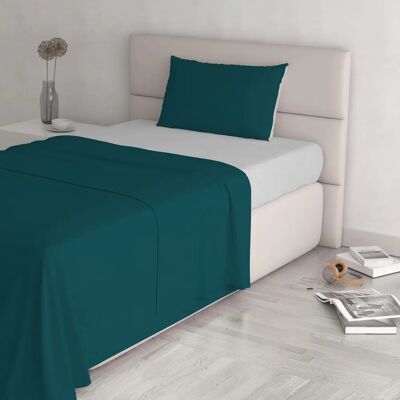 Ensemble de linge de lit double Datex - Vert, Gris - Ensemble de draps Ensemble de linge de lit double Datex - Vert, Gris - Ensemble de draps