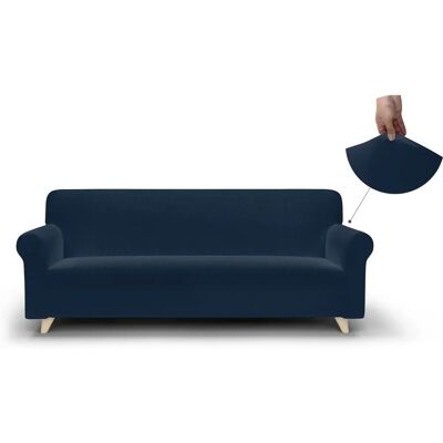 Housse de Canapé Élastique Bleue Datex - 170x240cm - Housse de Canapé Housse de Canapé Élastique Bleue Datex - 170x240cm - Housse de Canapé