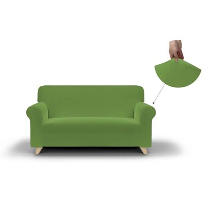 Housse de Canapé Verte Datex - Élastique, Durable, 2 Places Housse de Canapé Verte Datex - Élastique, Durable, 2 Places