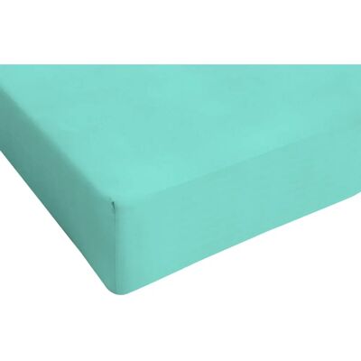 Drap-housse Max en coton avec coins élastiques - Vert - 170x200cm - Linge de lit Drap-housse Max en coton avec coins élastiques - Vert - 170x200cm - Linge de lit