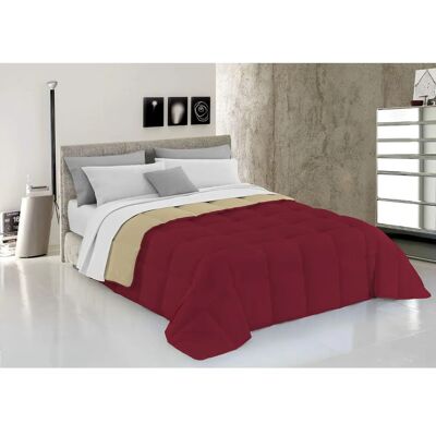 Couette d'hiver Double - 260 x 260 cm - Bordeaux/Crème - Couette d'hiver - Publicité Couette d'hiver Double - 260 x 260 cm - Bordeaux/Crème - Couette d'hiver - Publicité