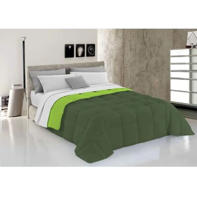 Duvet d'hiver double - Vert - Microfibre, 220 x 260 cm Duvet d'hiver double - Vert - Microfibre, 220 x 260 cm