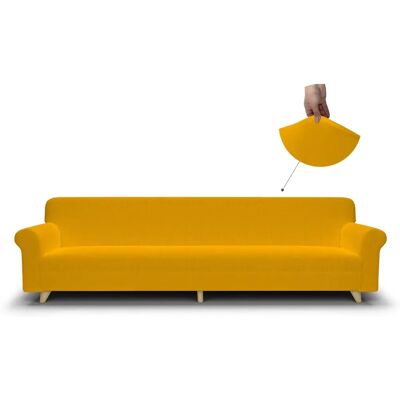 Linge de lit italien Jaune Housse de Canapé 4 Places Linge de lit italien Jaune Housse de Canapé 4 Places