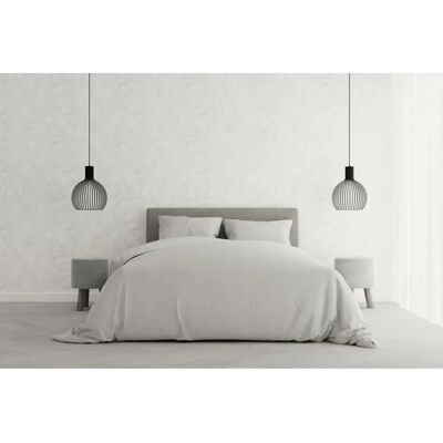 Italiensk microfiber påslakanset - Elegant - Dubbelt - Vitt Italiensk microfiber påslakanset - Elegant - Dubbelt - Vitt