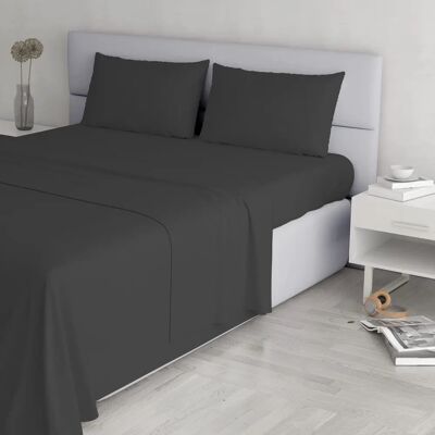 Set di Lenzuola - Microfibra, Grigio - Set di Biancheria da Letto Set di Lenzuola - Microfibra, Grigio - Set di Biancheria da Letto