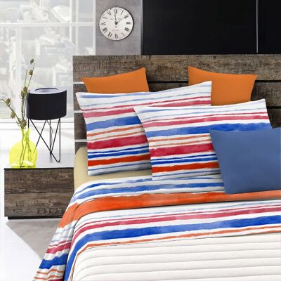 Linge de lit en microfibre Datex Trade - Rayures - 1,5 place Linge de lit en microfibre Datex Trade - Rayures - 1,5 place