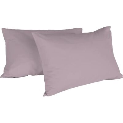 HOMEMANIA Taies d'oreiller en coton Rose - Linge de lit HOMEMANIA Taies d'oreiller en coton Rose - Linge de lit