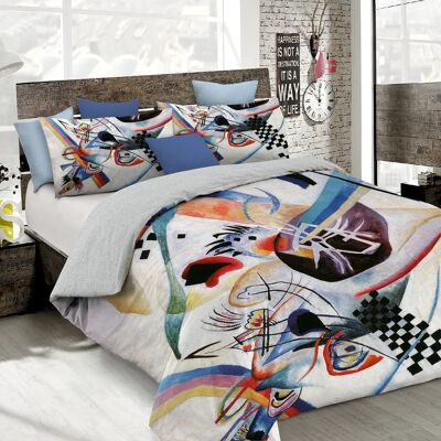 Linge de lit italien - Ensemble de housse de duvet à impression numérique - Couverture totale - 100% coton Linge de lit italien - Ensemble de housse de duvet à impression numérique - Couverture totale - 100% coton