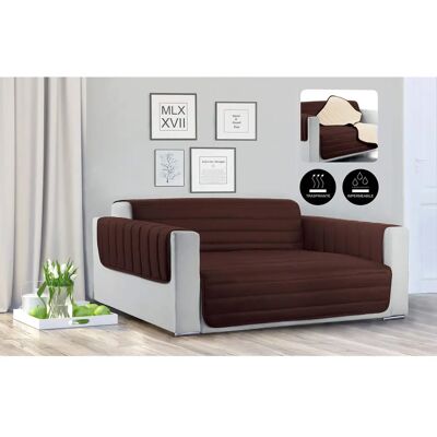 Funda de sofá bicolor impermeable MB HOME Trendy - 3 plazas Funda de sofá bicolor impermeable MB HOME Trendy - 3 plazas
