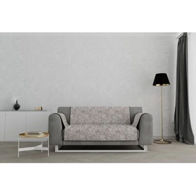 Housse de canapé Glamour en polyester - 2 places maxi - Marron Housse de canapé Glamour en polyester - 2 places maxi - Marron