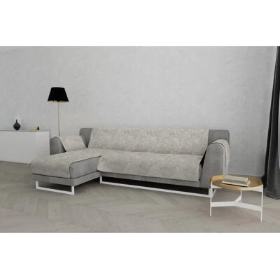 Housse de canapé beige MB HOME avec chaise longue gauche ou droite - Type de canapé - Publicité Housse de canapé beige MB HOME avec chaise longue gauche ou droite - Type de canapé - Publicité