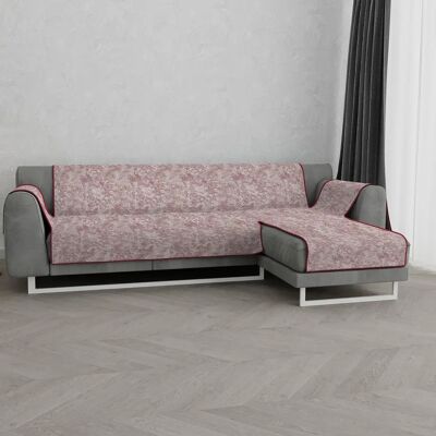 Housse de Canapé Glamour Bordeaux avec Ottoman Latéral - Housse de Canapé Housse de Canapé Glamour Bordeaux avec Ottoman Latéral - Housse de Canapé