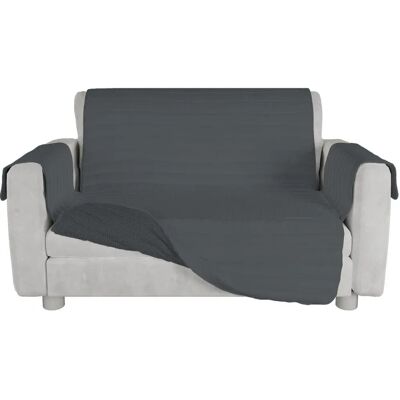 Housse de Canapé Gris Foncé Imperméable Antidérapante 2 Places Housse de Canapé Gris Foncé Imperméable Antidérapante 2 Places