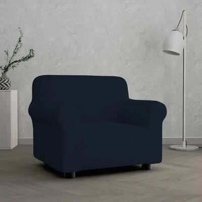 MB HOME Leslie Blau Sofabezug - Elastischer Sitz MB HOME Leslie Blau Sofabezug - Elastischer Sitz