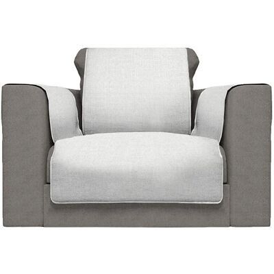 MB HOME Basic Bankhoesel - Comfort, Wit, 1-Zit MB HOME Basic Bankhoesel - Comfort, Wit, 1-Zit