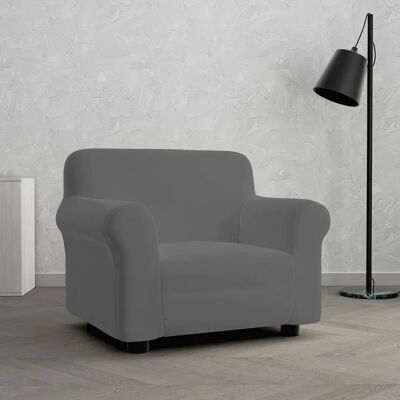 MB HOME Housse de Canapé Élastique Dahlia - 1-3 Places - Gris MB HOME Housse de Canapé Élastique Dahlia - 1-3 Places - Gris