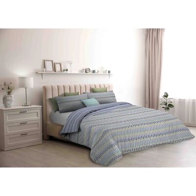Ensemble de housse de duvet Athena Malindi - Bleu Ensemble de housse de duvet Athena Malindi - Bleu