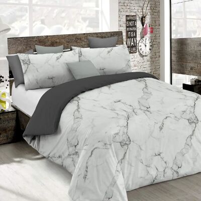 Parure de couette en microfibre Fashion - Blanc Parure de couette en microfibre Fashion - Blanc