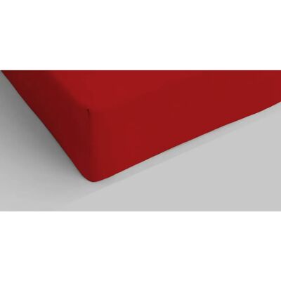 Drap-housse Elegant Datex - Microfibre, Sans repassage, Coin Maxy - Rouge Drap-housse Elegant Datex - Microfibre, Sans repassage, Coin Maxy - Rouge
