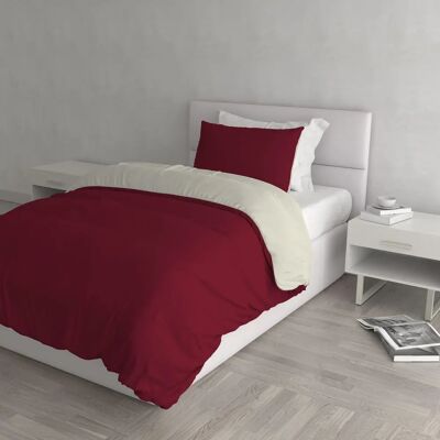 Ensemble de housse de duvet double - Bordeaux - Linge de lit - Publicité Ensemble de housse de duvet double - Bordeaux - Linge de lit - Publicité