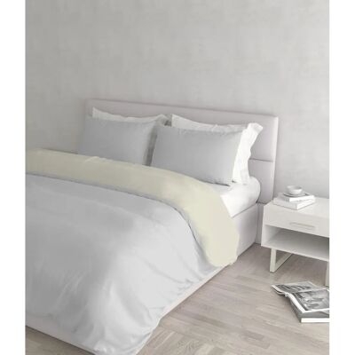Ensemble de Housse de Couette Double - Gris, Crème - Parure Ensemble de Housse de Couette Double - Gris, Crème - Parure