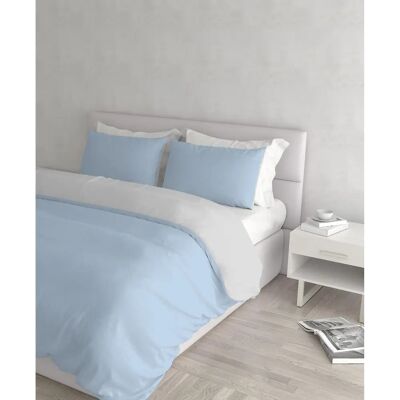 Datex Ensemble de Draps de Couette Bleu Gris - Parure de Literie - Publicité Datex Ensemble de Draps de Couette Bleu Gris - Parure de Literie - Publicité